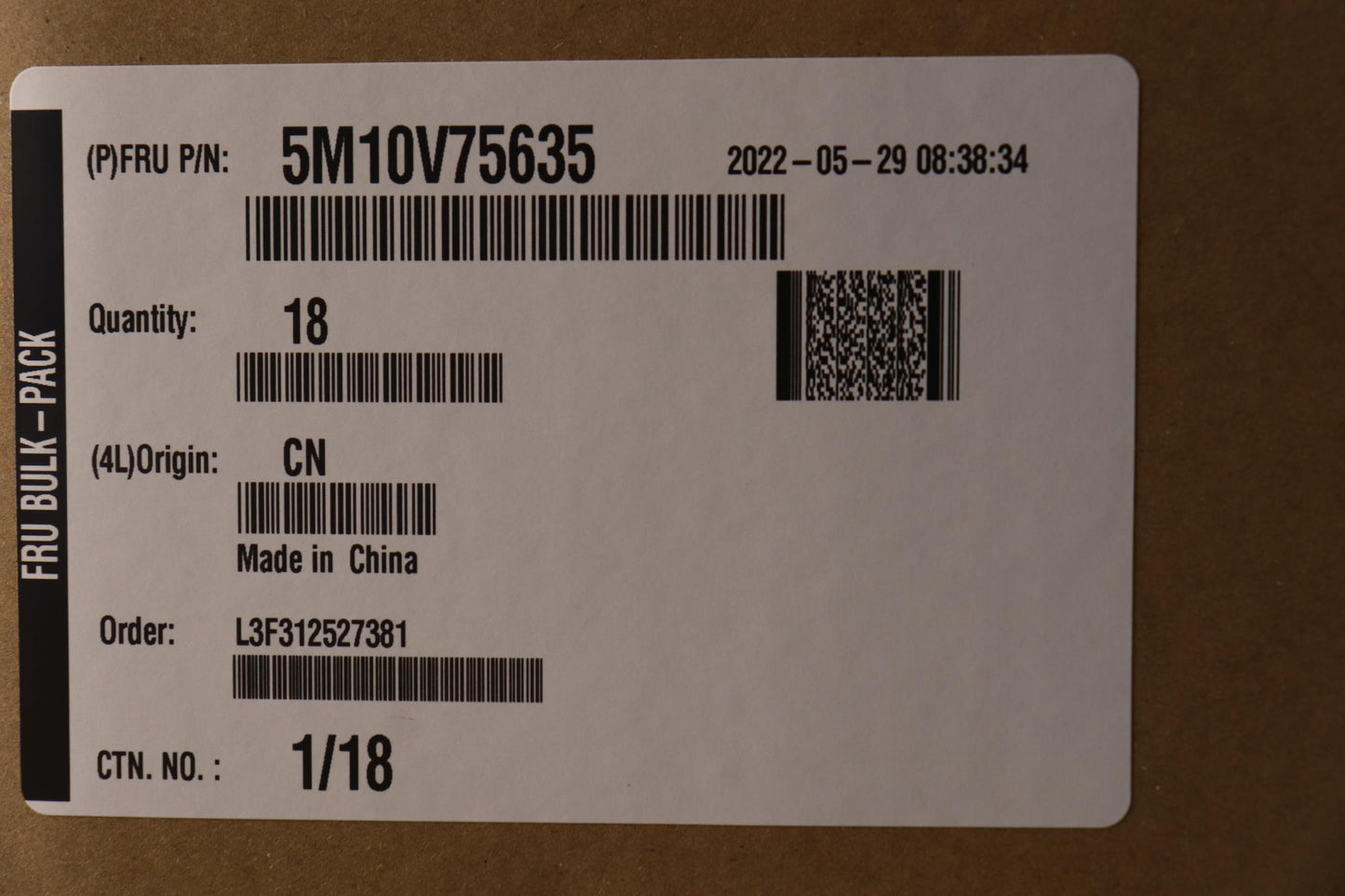Lenovo Mech Asm C-Cover Blk Fpr W O L - 5M10V75635