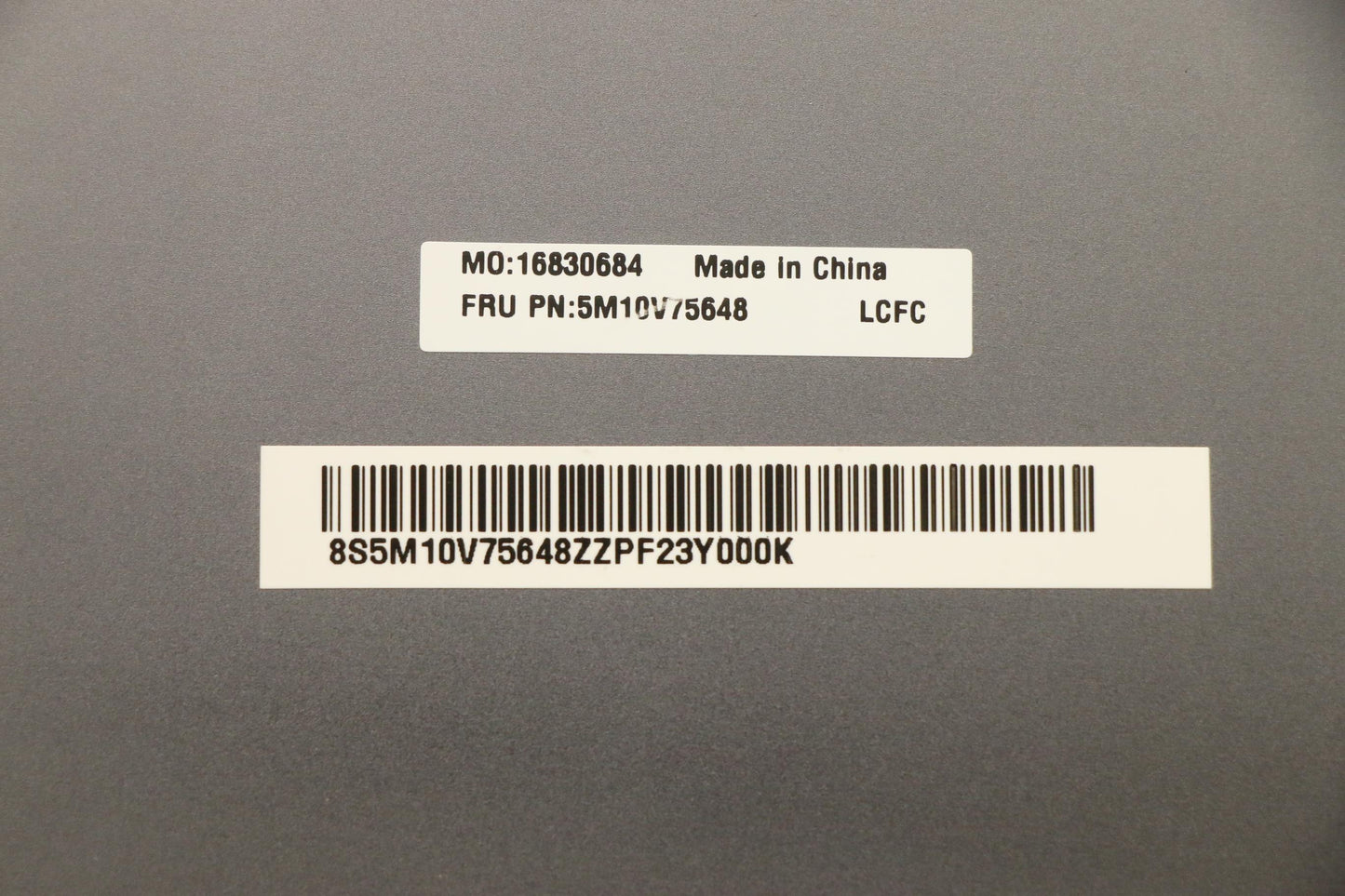 Lenovo Base Cover, Mechanical Assembly, Grey, Aluminum, WLAN - 5M10V75648