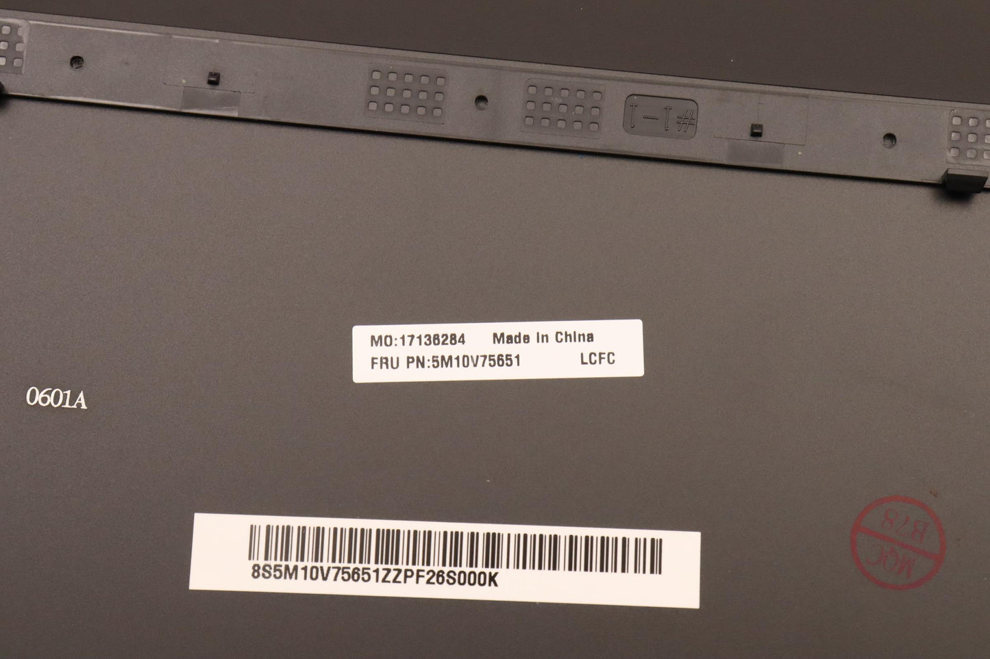 Lenovo Base Cover, WLAN Compatible, Black Aluminum - 5M10V75651