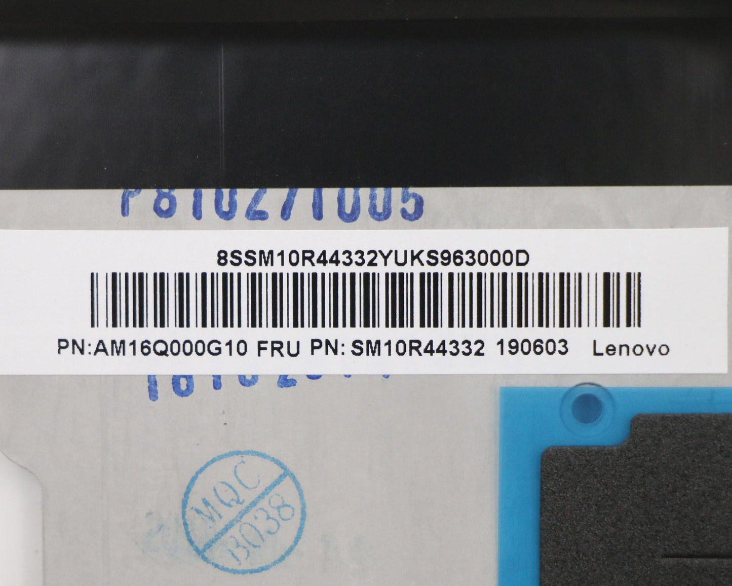 Lenovo Mech Asm Cover W Fpr Slv - 5M10W47586