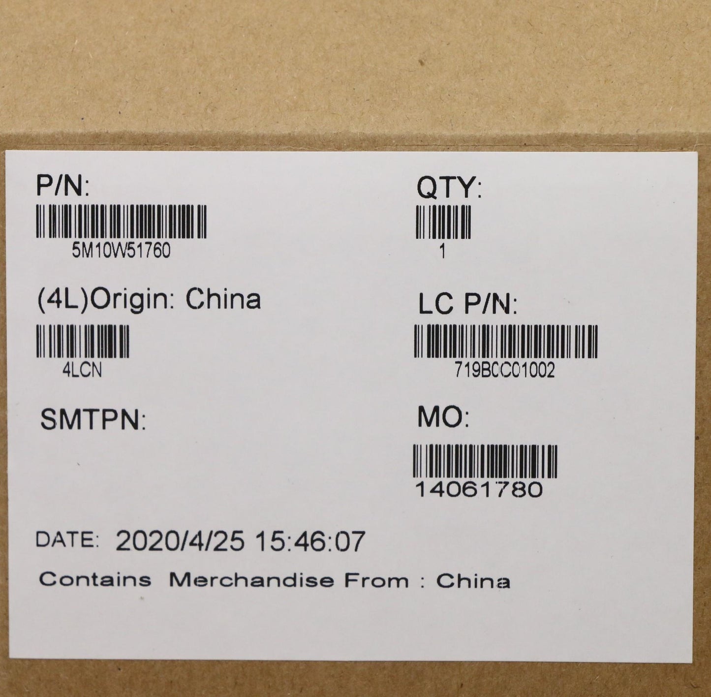 Lenovo Cards Misc Internal; Usb, Audi - 5M10W51760