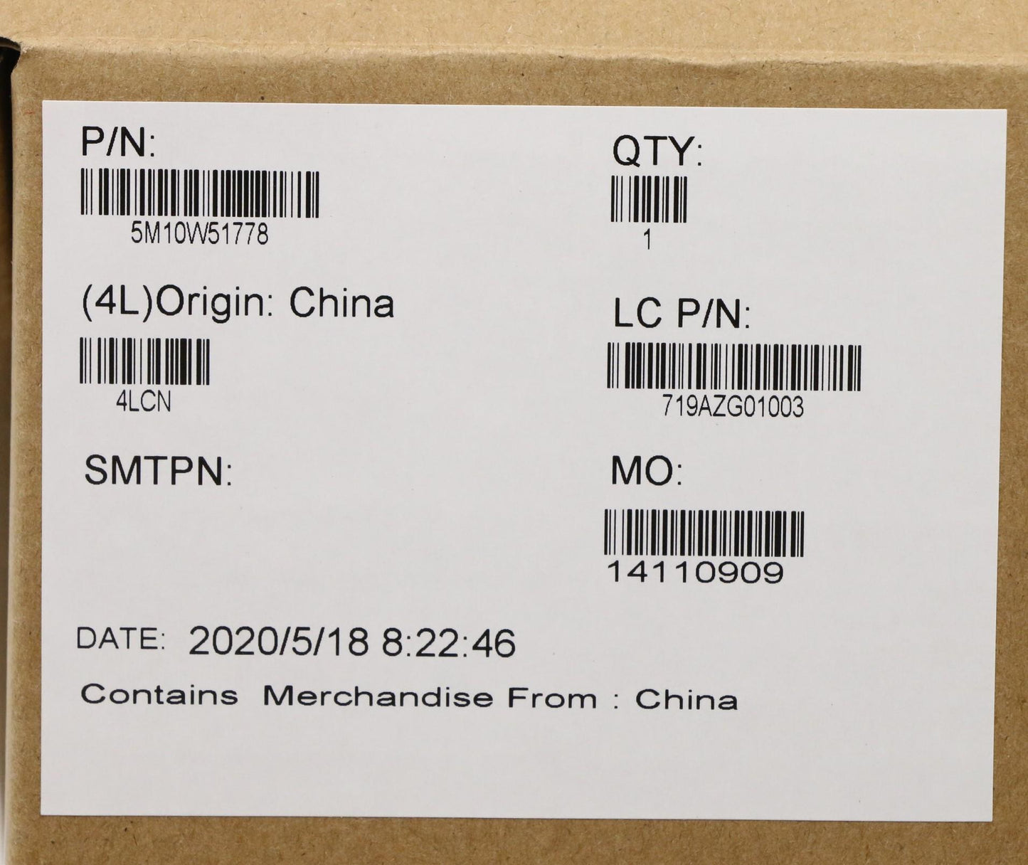 Lenovo Black Mylar Card for CS16_2BCP - 5M10W51778