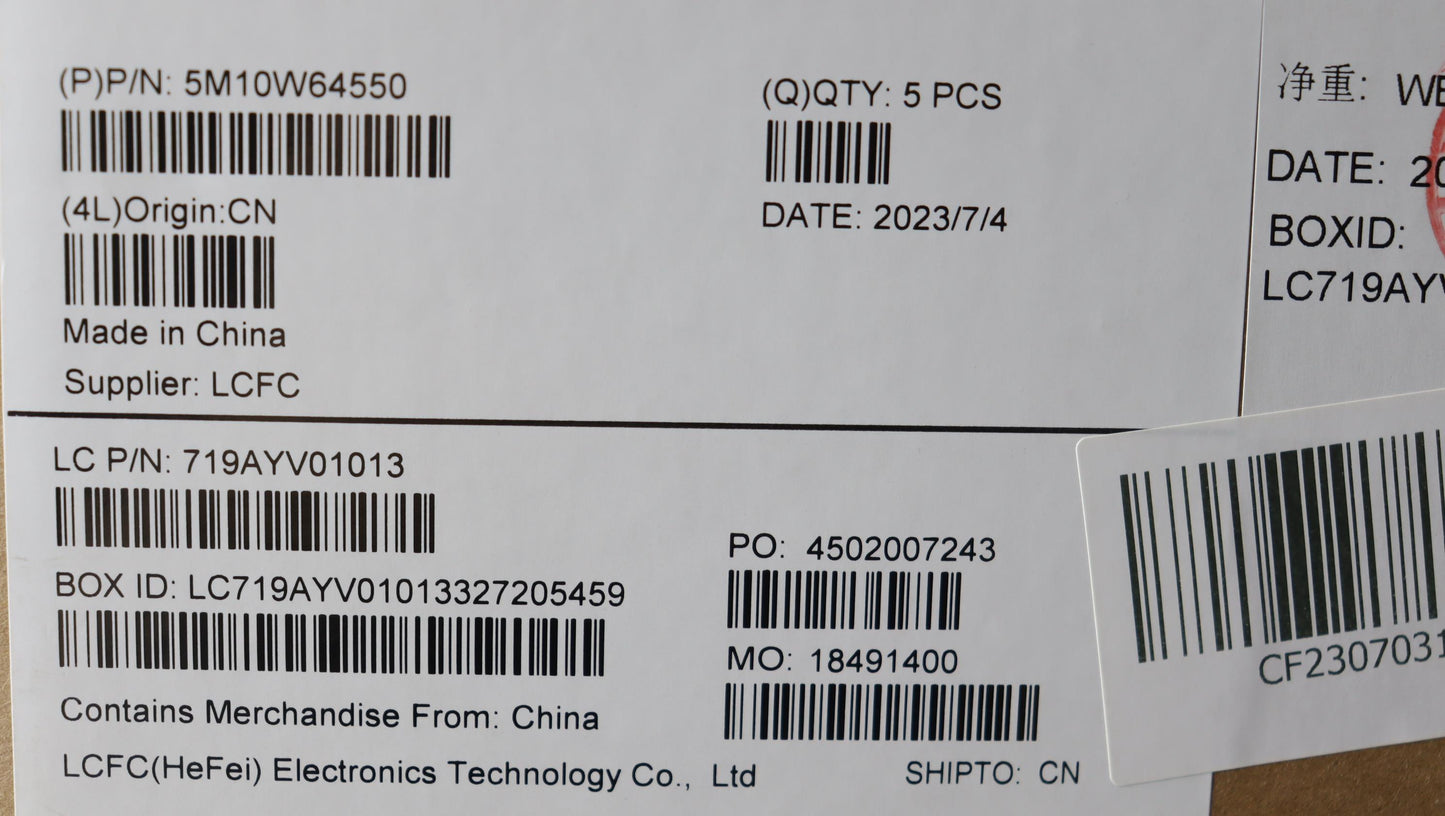 Lenovo US Keyboard with Black C-Cover, Non-Backlight, Fingerprint - 5M10W64550