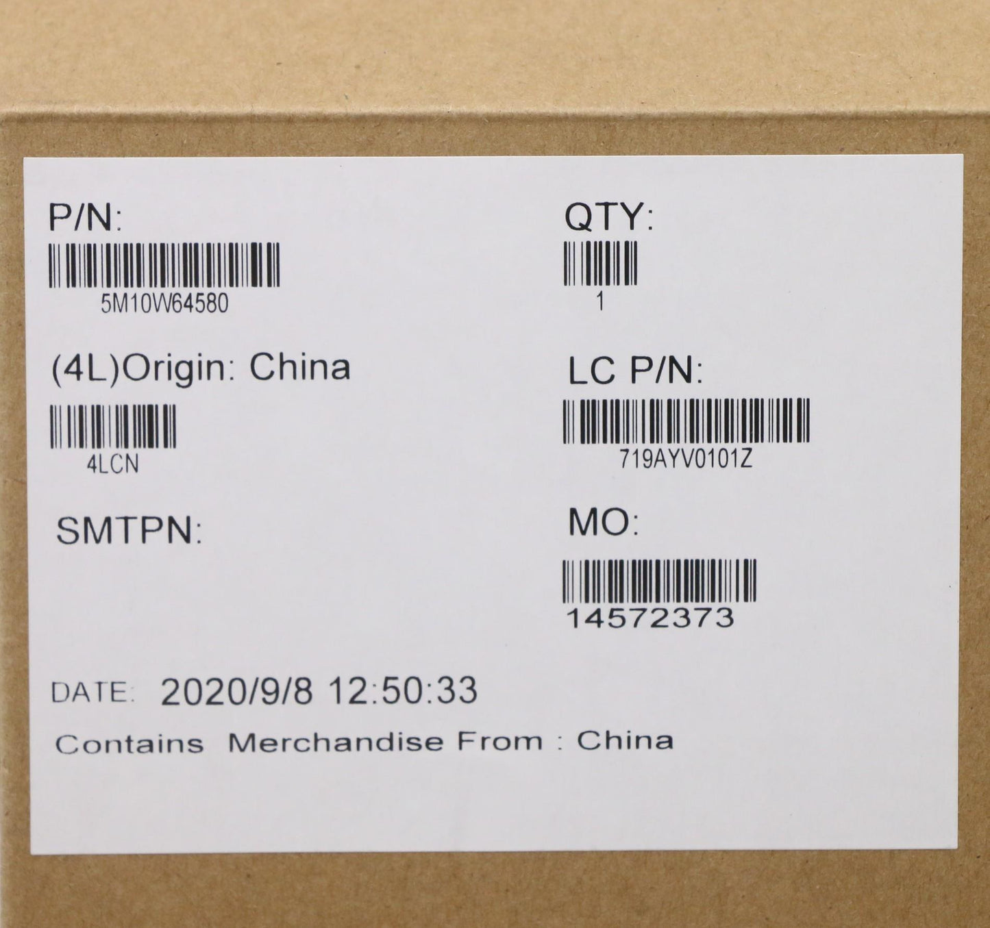 Lenovo Fingerprint Reader Assembly, Black, UK, Latin America, Spanish - 5M10W64580