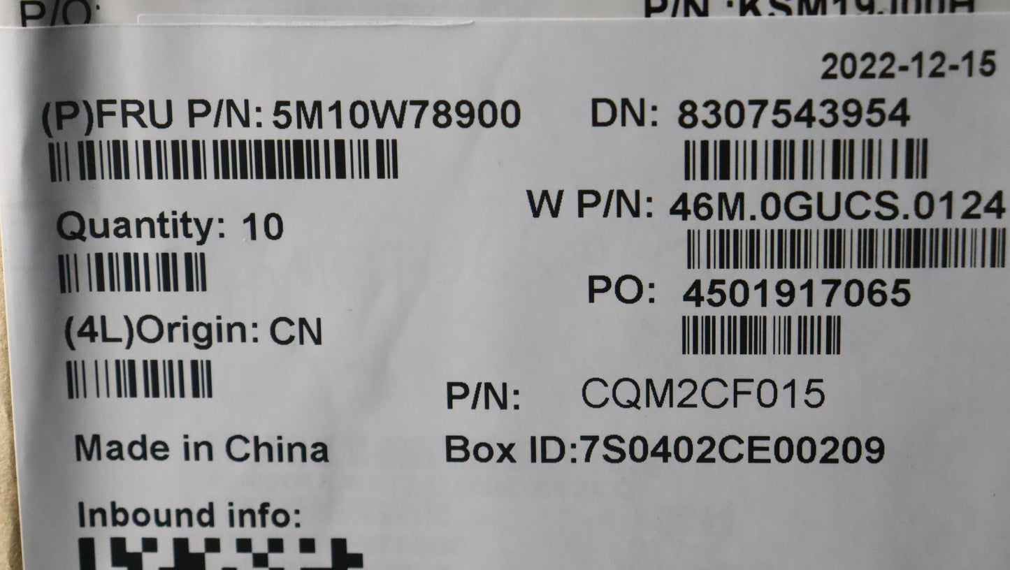 Lenovo Assembly Ucase W Kb Sws Srx Lp - 5M10W78900