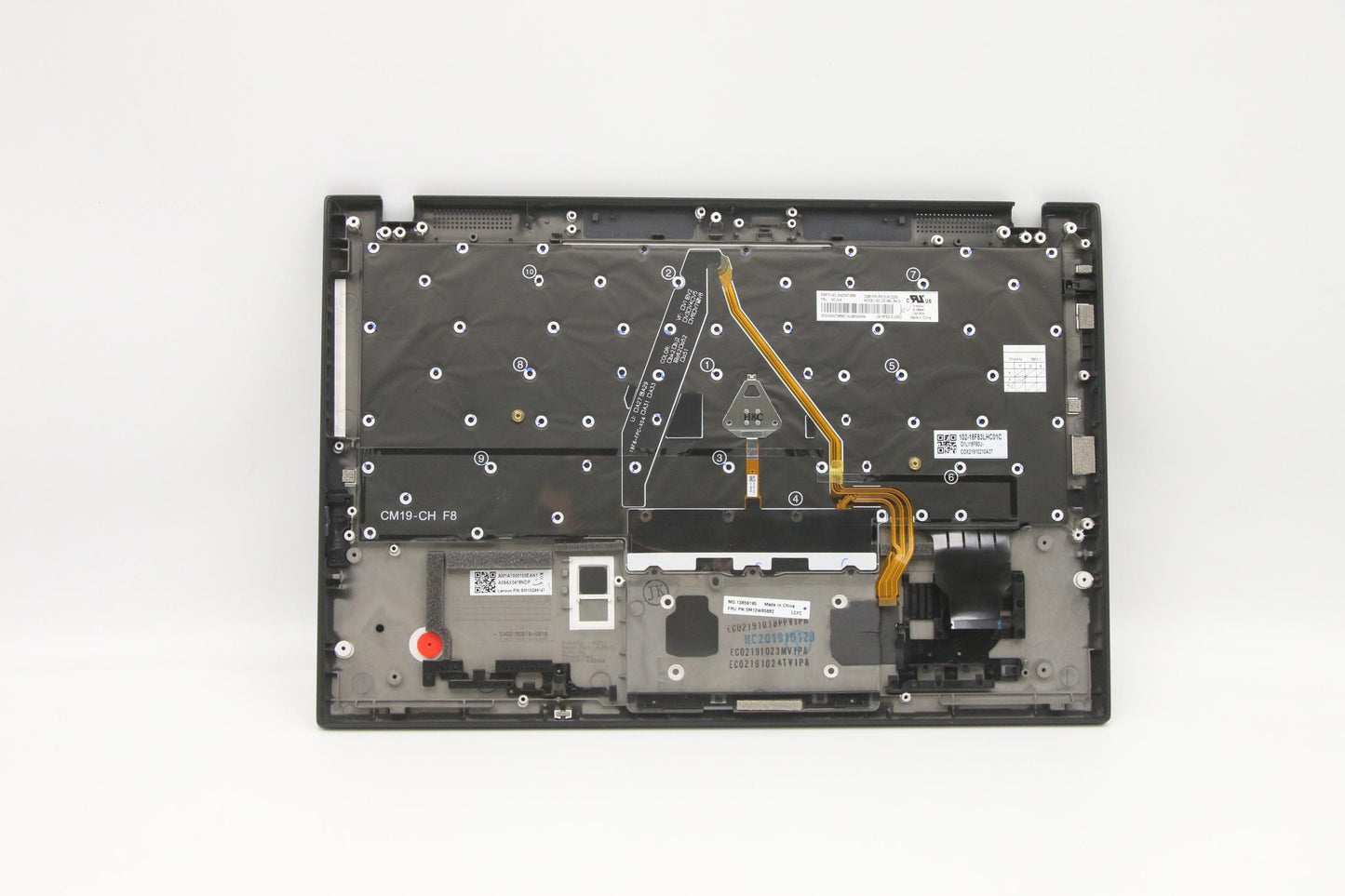 Lenovo C-Cover with USA English Backlit Keyboard, Deep Black, WLAN Compatible - 5M10W85882