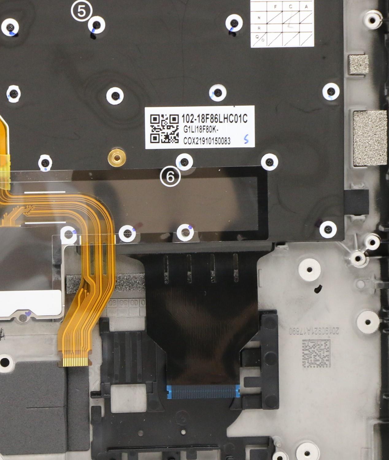 Lenovo Log Up Assy Kb Nordic Wl Db Ch - 5M10W85898