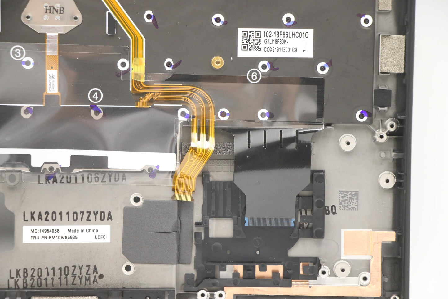 Lenovo Log Up Assy Kb Por Ww Db Chy - 5M10W85935