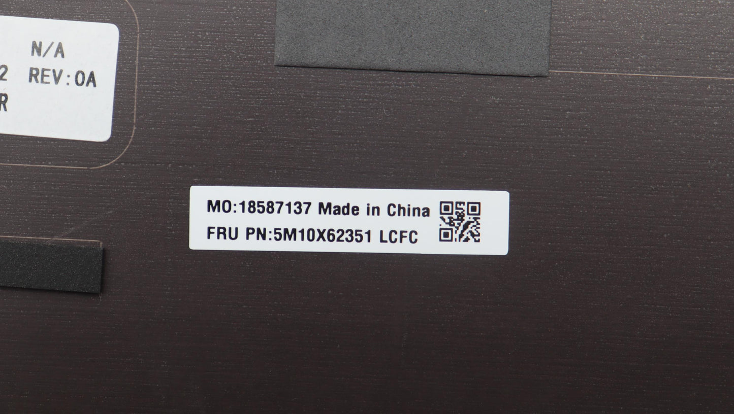 Lenovo Rear Cover, Woven, UHD, IR, X1 Assembly - 5M10X62351