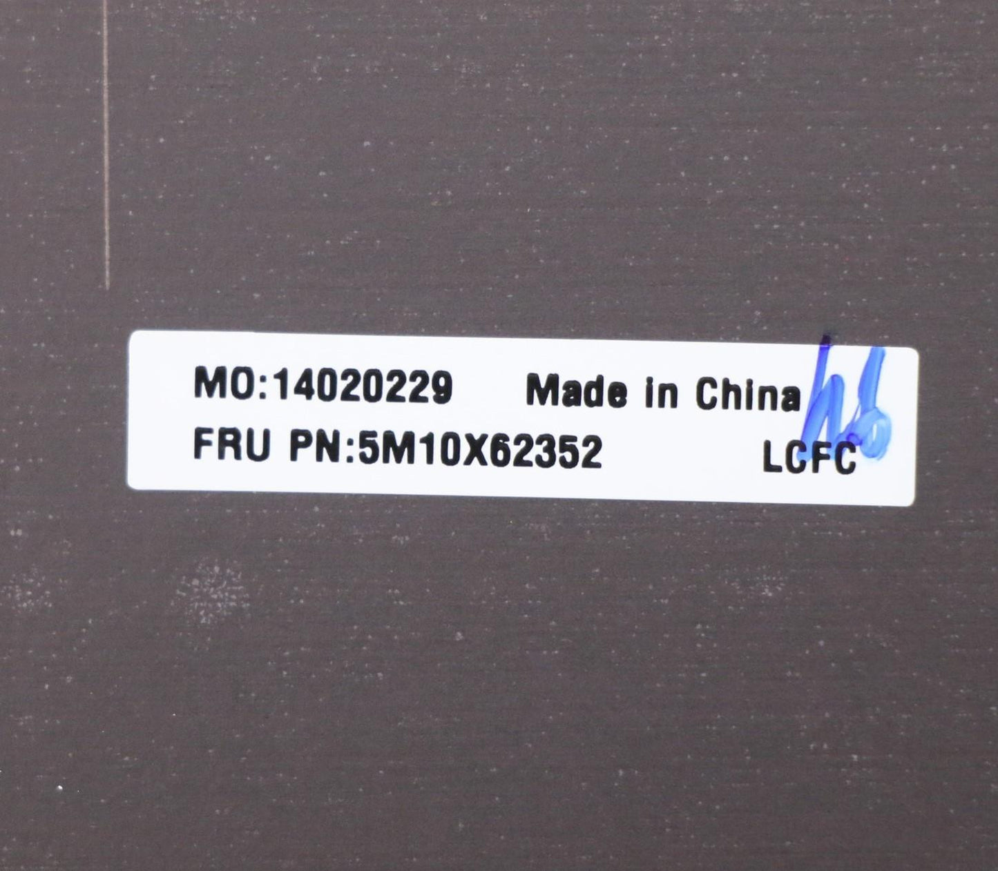 Lenovo Rear Cover,Uhd,Ir,X1,Asm - 5M10X62352