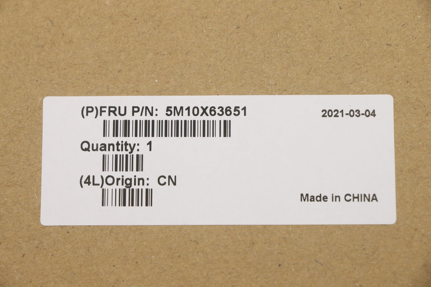Lenovo Mech_Asm 2K_Csot_Ir&Hd_Black - 5M10X63651