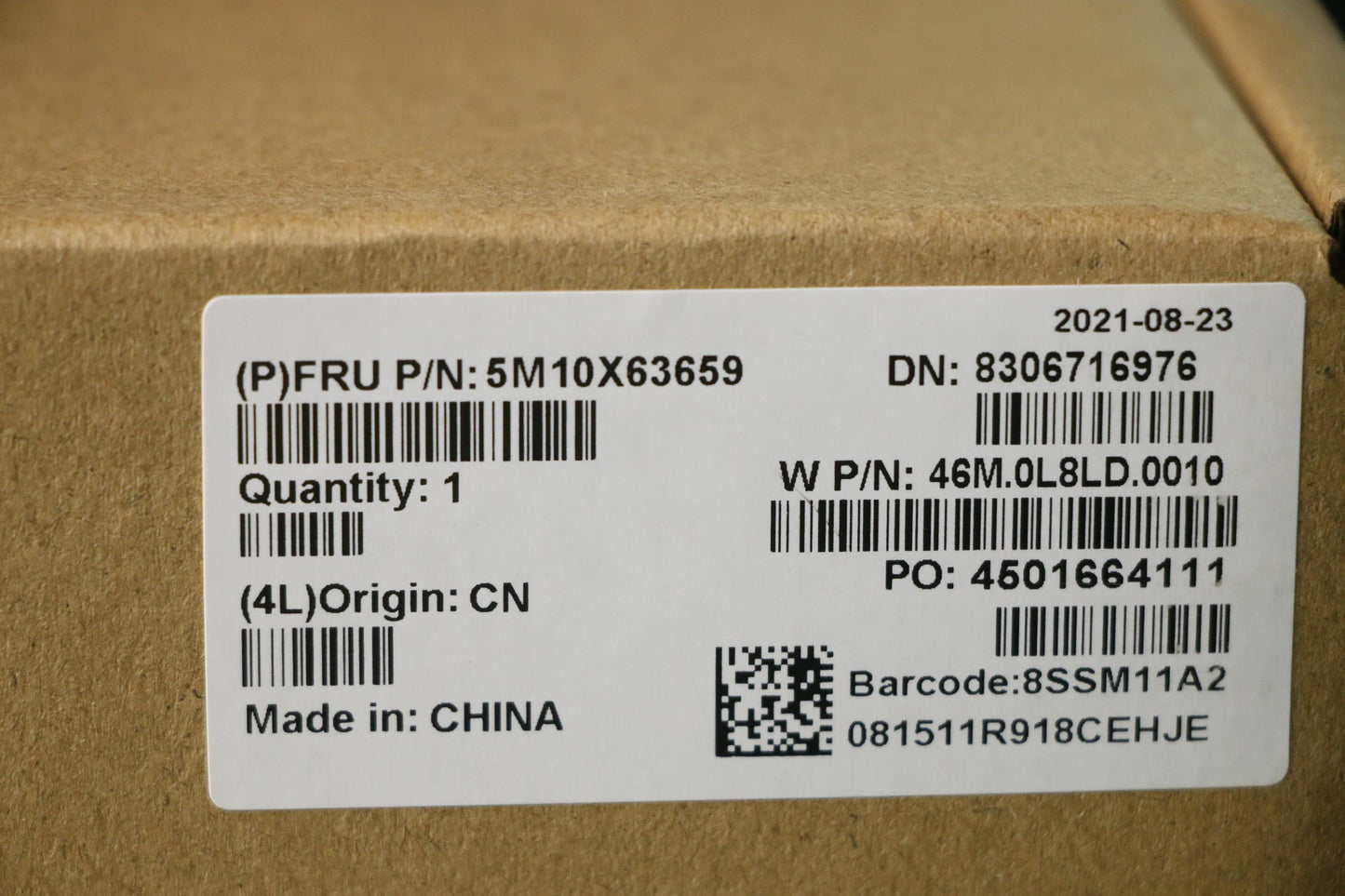 Lenovo Mech_Asm 2K,Inx,Ir Andhd,Hpd,W - 5M10X63659