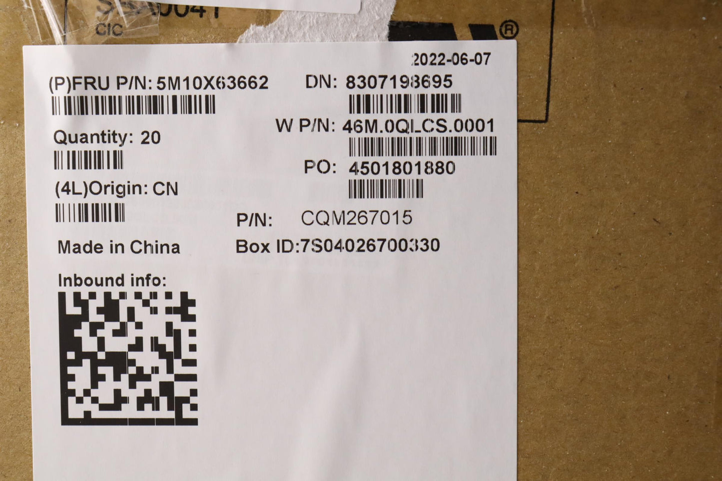 Lenovo Base Cover - 5M10X63662