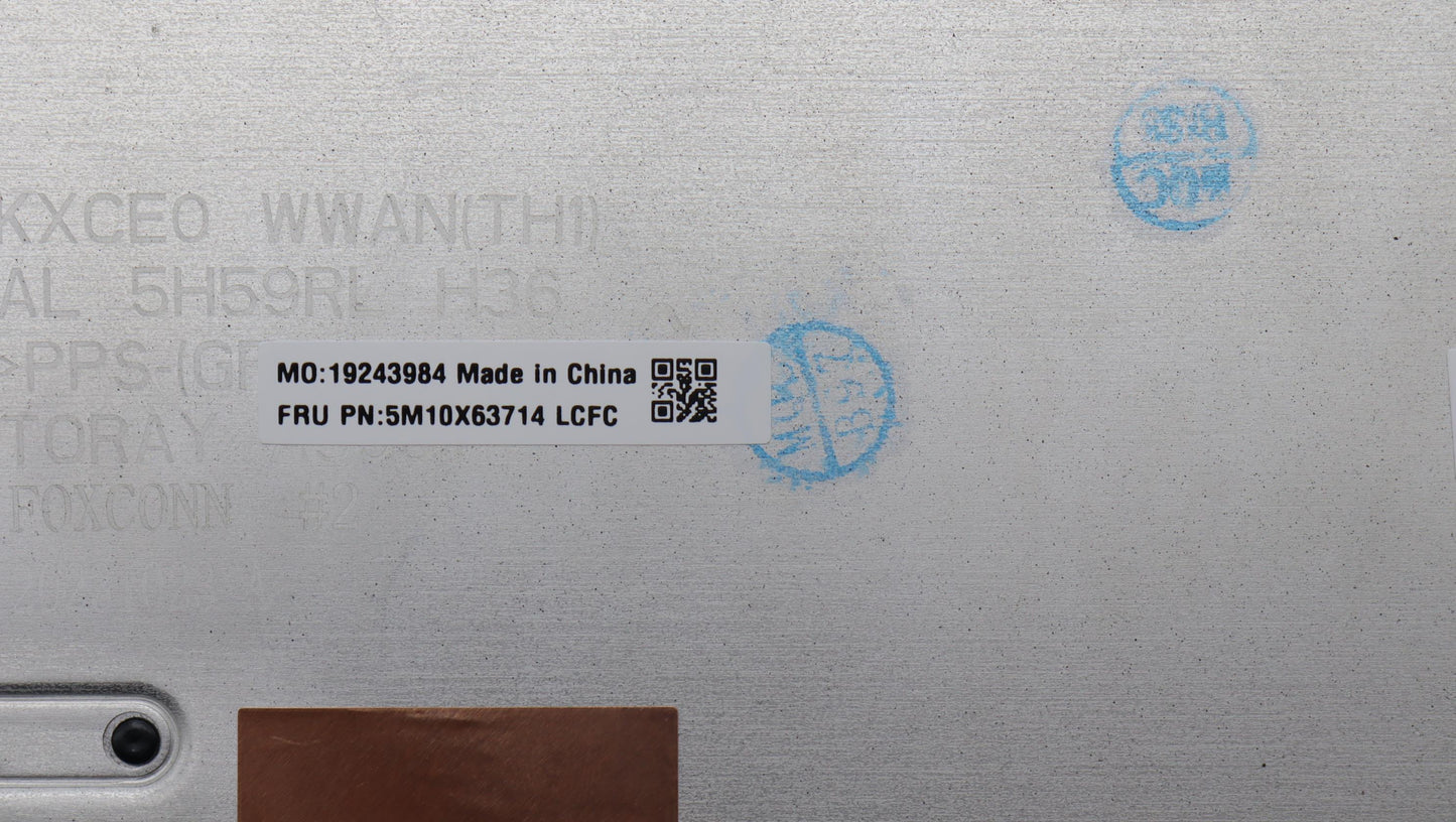 Lenovo Mech_Asm Base,Cover,Wwan - 5M10X63714