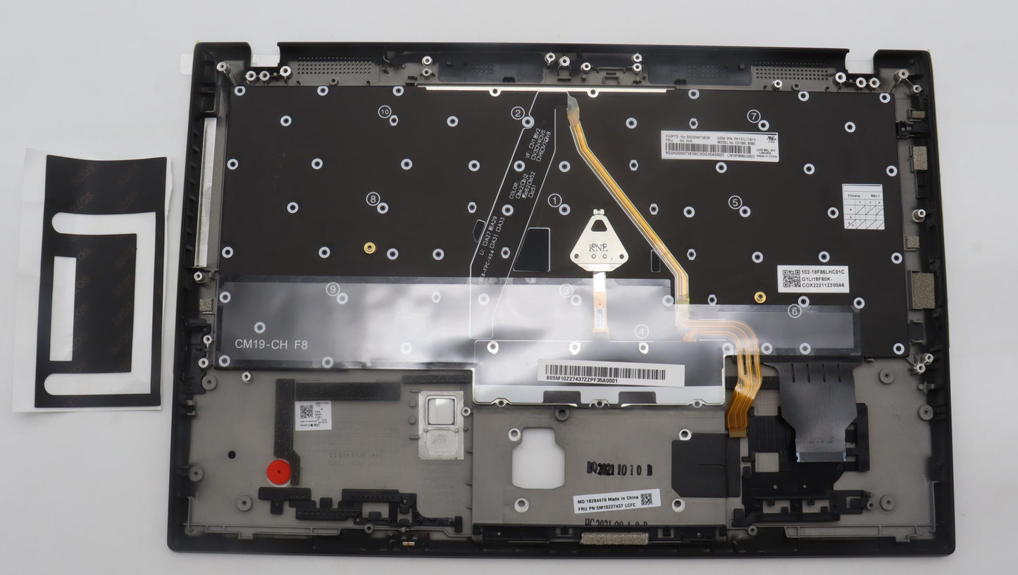 Lenovo Mech_Asm Grp_Kbd_Bzl_Be_Wlan_D - 5M10Z27437