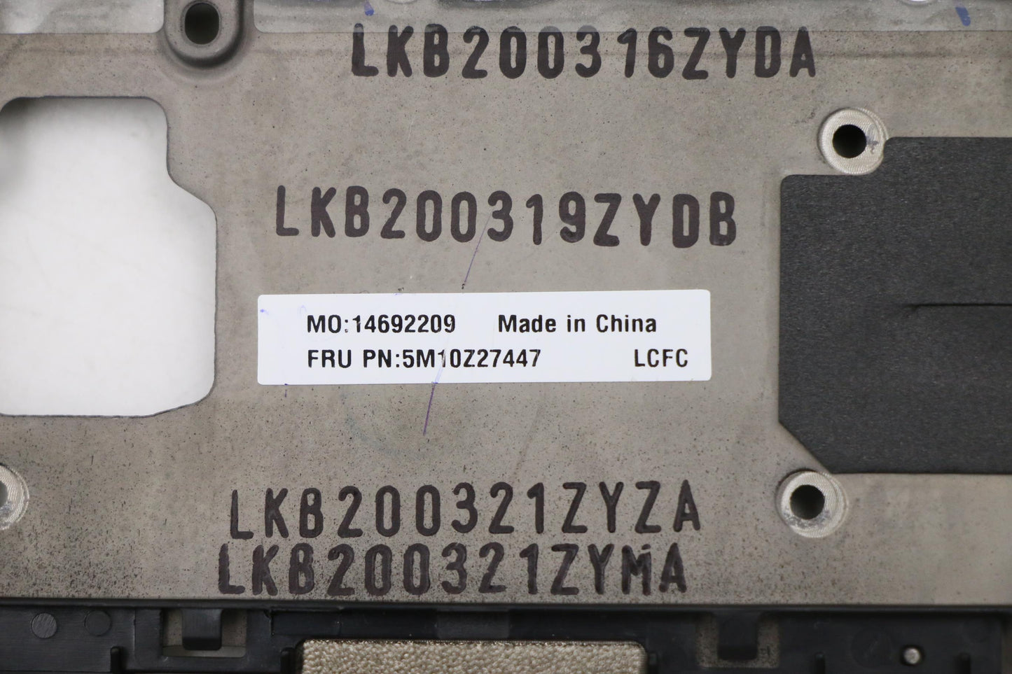 Lenovo Mech_Asm Grp_Kbd_Bzl_Danish_Wl - 5M10Z27447