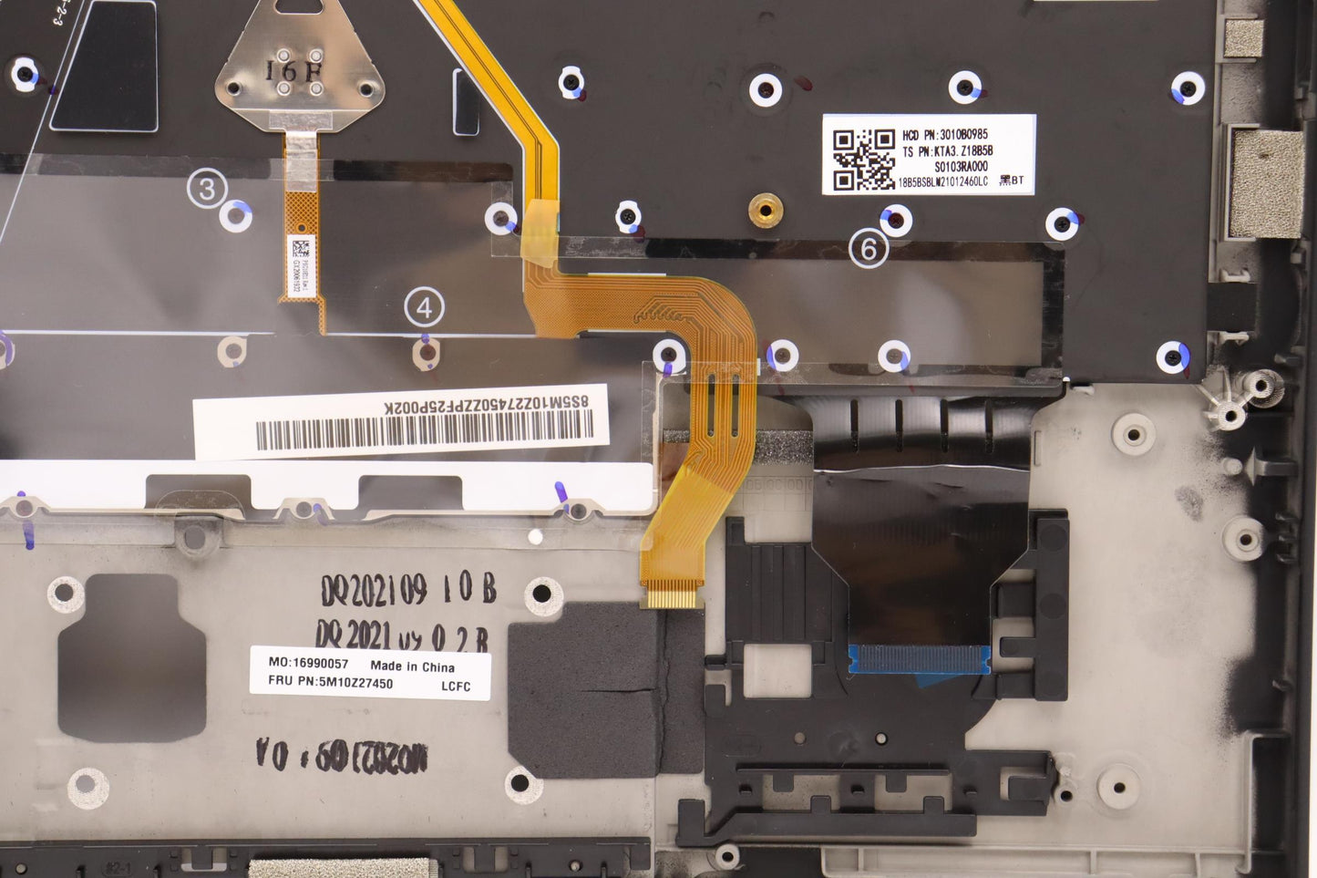 Lenovo Mech_Asm Grp_Kbd_Bzl_Us Eng_Wl - 5M10Z27450