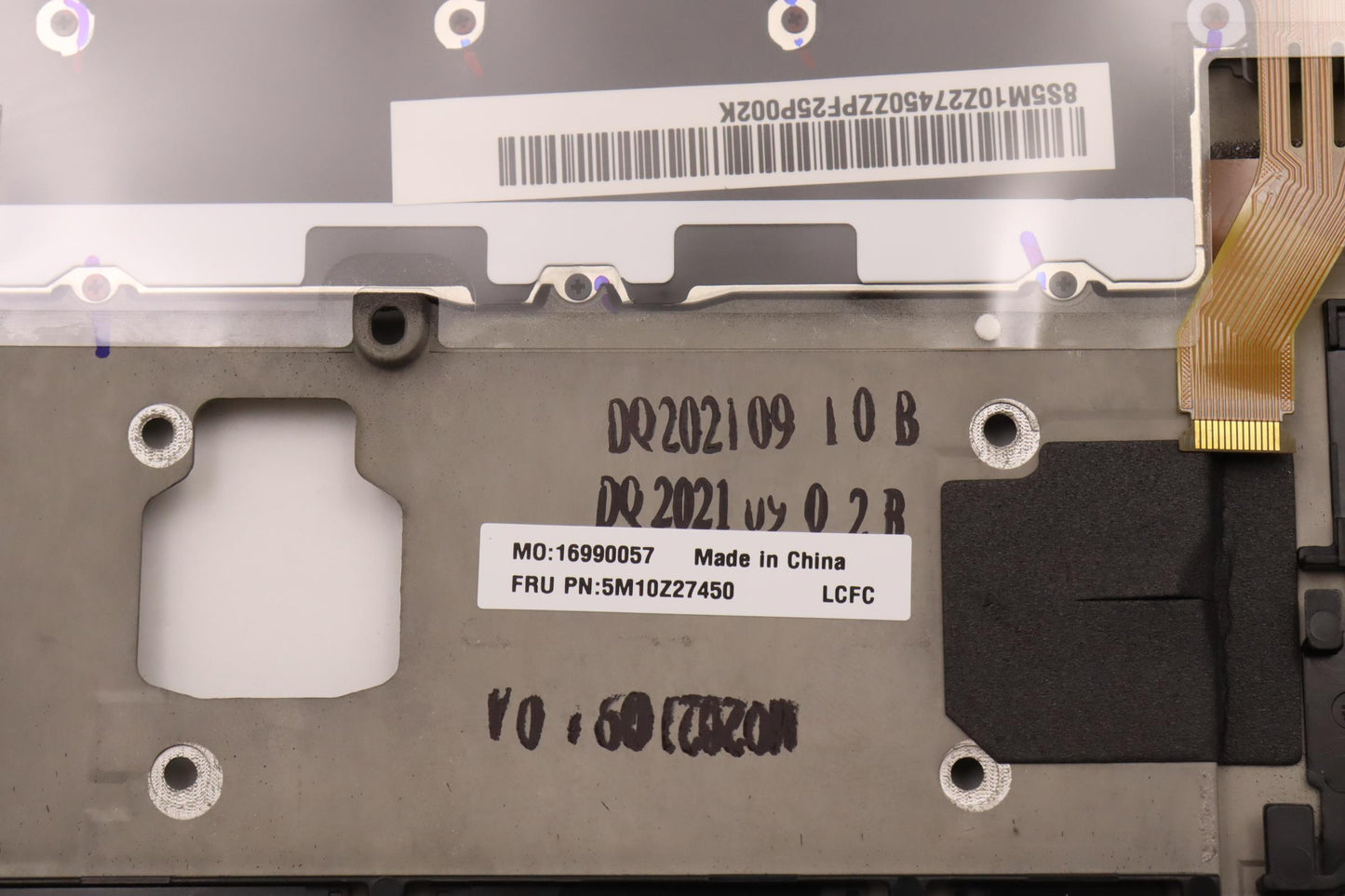 Lenovo Mech_Asm Grp_Kbd_Bzl_Us Eng_Wl - 5M10Z27450