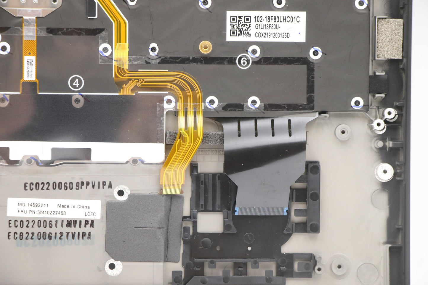 Lenovo Mech_Asm Grp_Kbd_Bzl_Il(Hbw)_W - 5M10Z27463