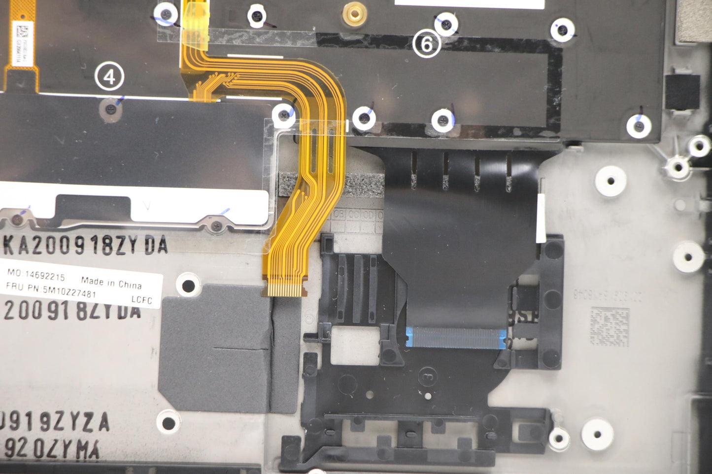 Lenovo Mech_Asm Grp_Kbd_Bzl_Nordic_Wl - 5M10Z27481