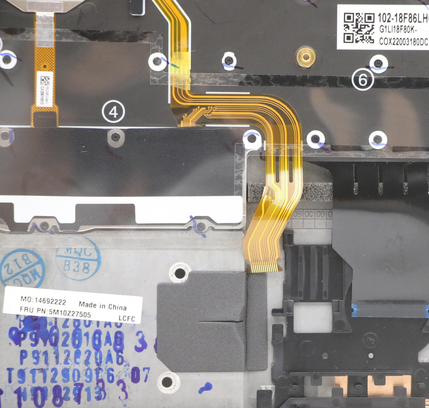 Lenovo Mech_Asm Grp_Kbd_Bzl_Cfr_Wwan_ - 5M10Z27505