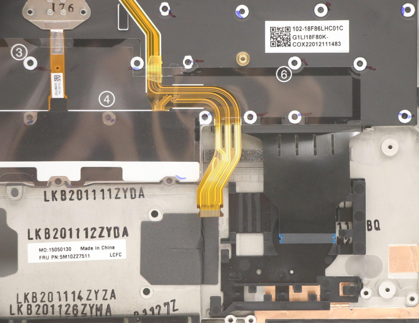 Lenovo Mech_Asm Grp_Kbd_Bzl_Brpt_Wwan - 5M10Z27511