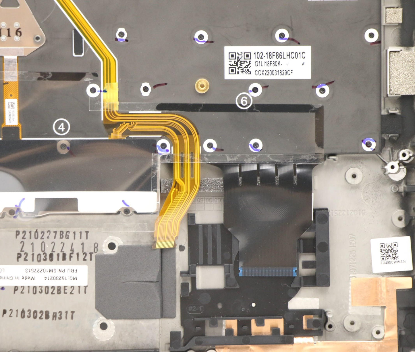 Lenovo Mech_Asm Grp_Kbd_Bzl_Bg_Wwan_D - 5M10Z27513