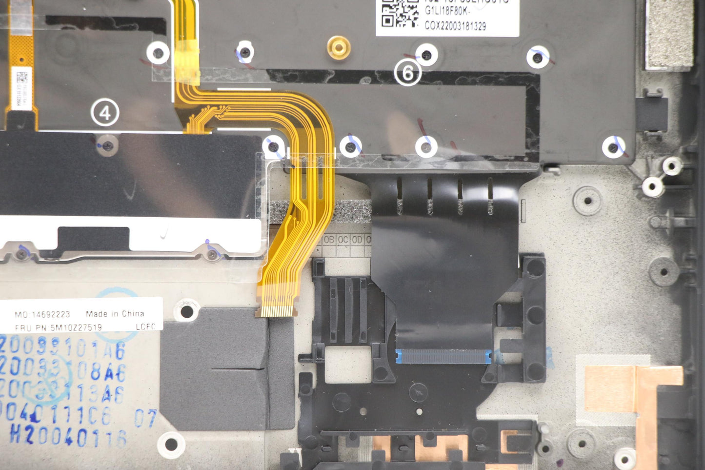 Lenovo Mech_Asm Grp_Kbd_Bzl_Danish_Ww - 5M10Z27519