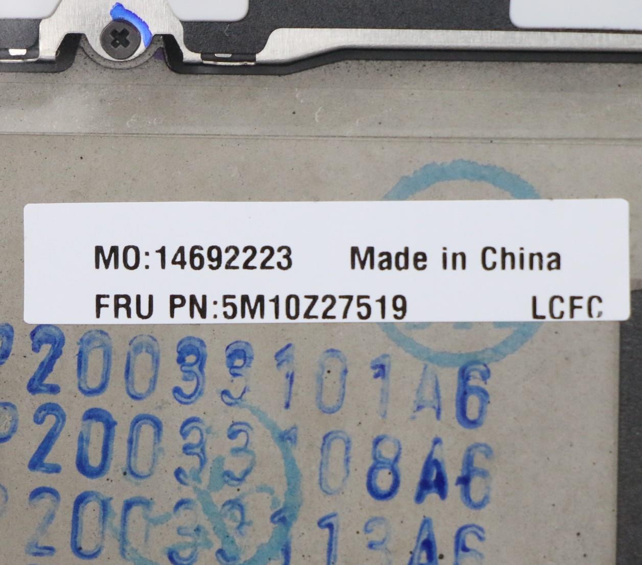 Lenovo Mech_Asm Grp_Kbd_Bzl_Danish_Ww - 5M10Z27519
