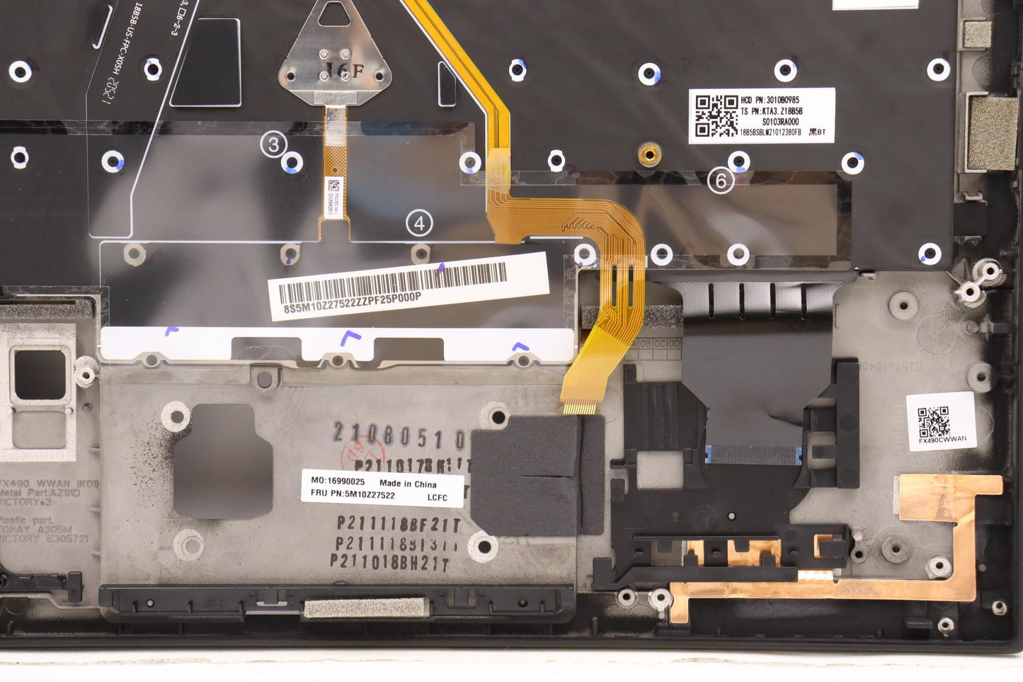 Lenovo Mech_Asm Grp_Kbd_Bzl_Us Eng_Ww - 5M10Z27522