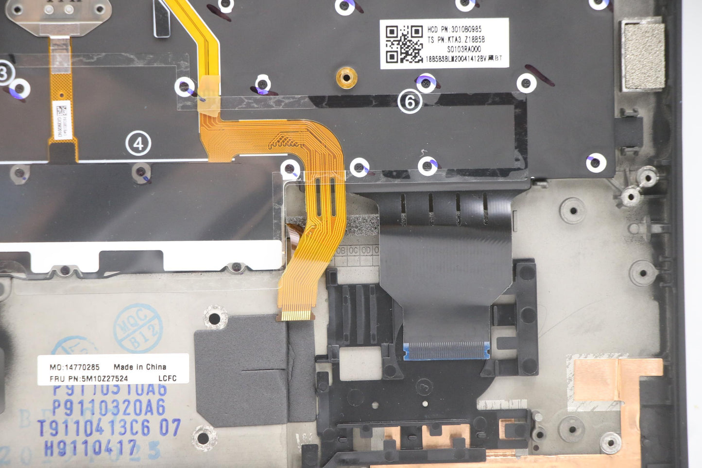 Lenovo Mech_Asm Grp_Kbd_Bzl_Ee_Wwan_D - 5M10Z27524