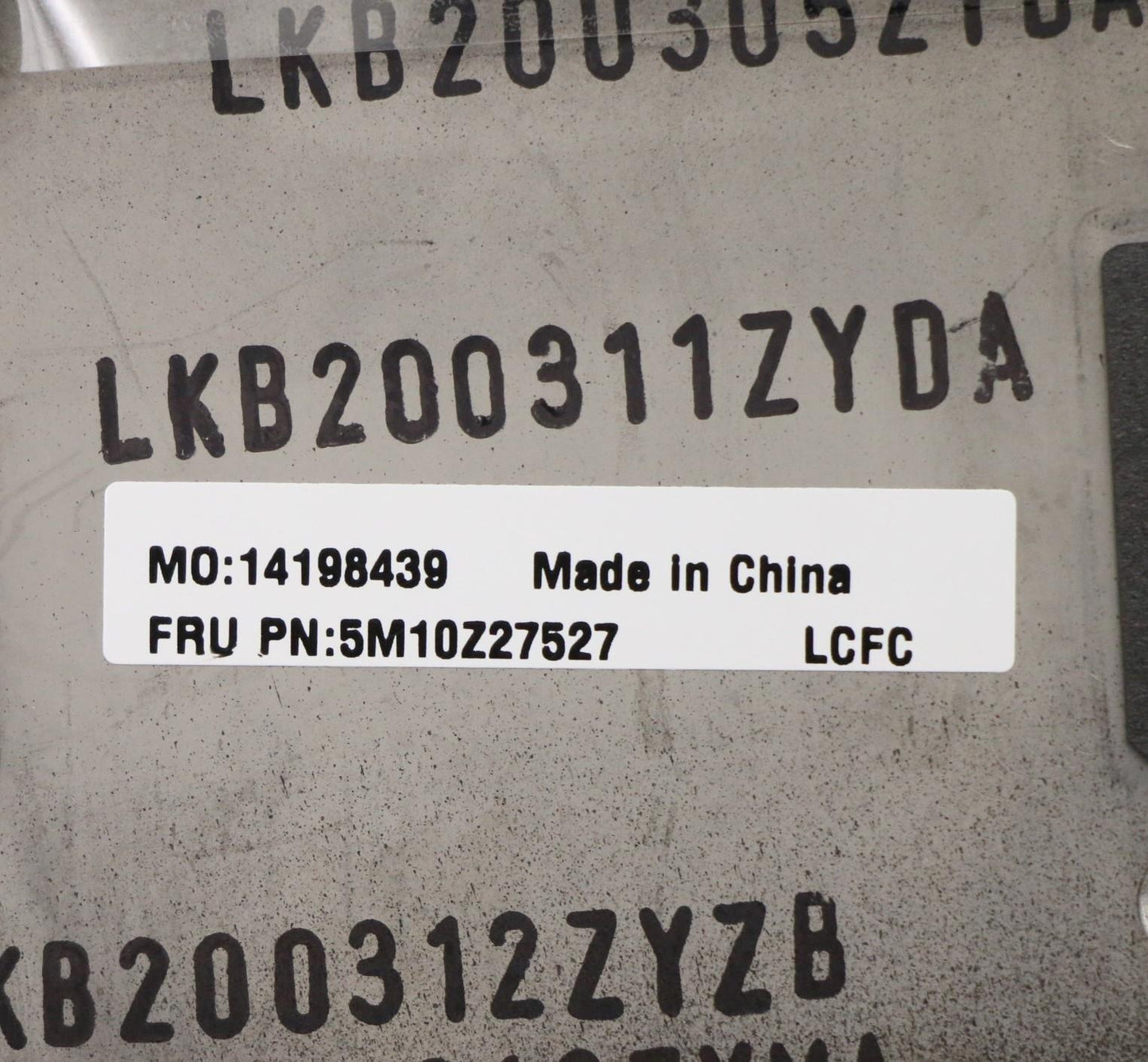 Lenovo Mech_Asm Grp_Kbd_Bzl_French_Ww - 5M10Z27527