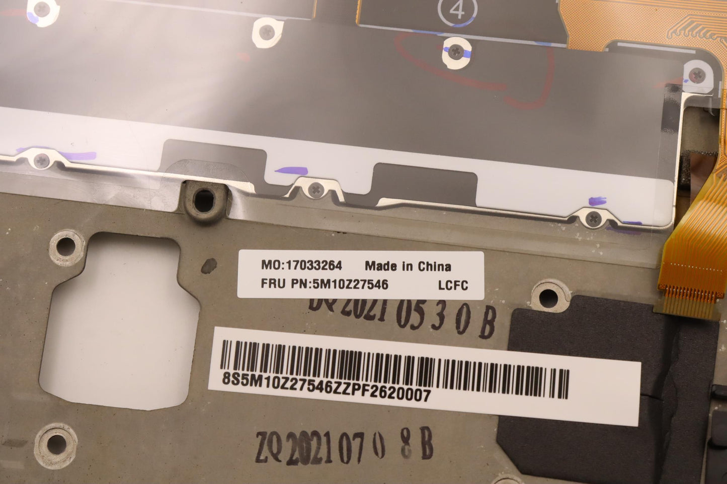 Lenovo Mech_Asm Grp_Kbd_Bzl_Jp_Wwan_D - 5M10Z27546