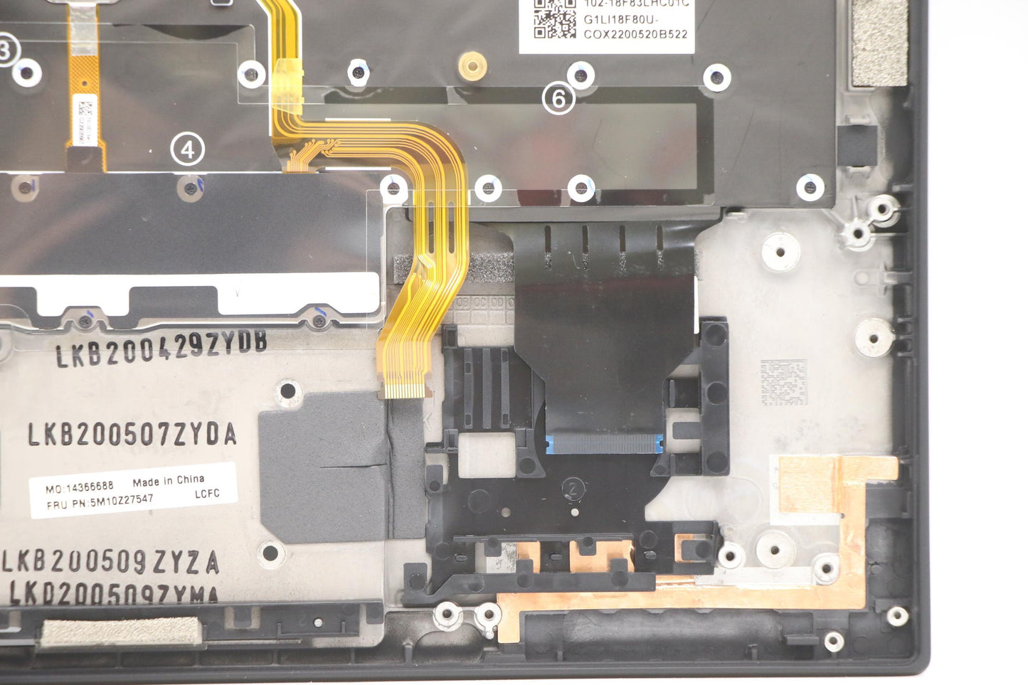 Lenovo Mech_Asm Grp_Kbd_Bzl_Kr_Wwan_D - 5M10Z27547