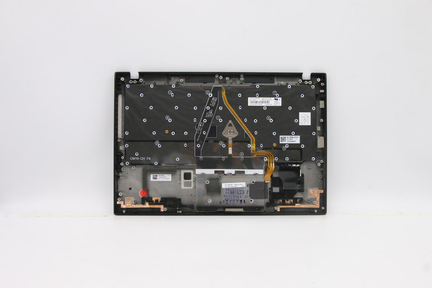 Lenovo C-Cover with Keyboard, Spanish LA, Deep Black, WWAN - 5M10Z27549