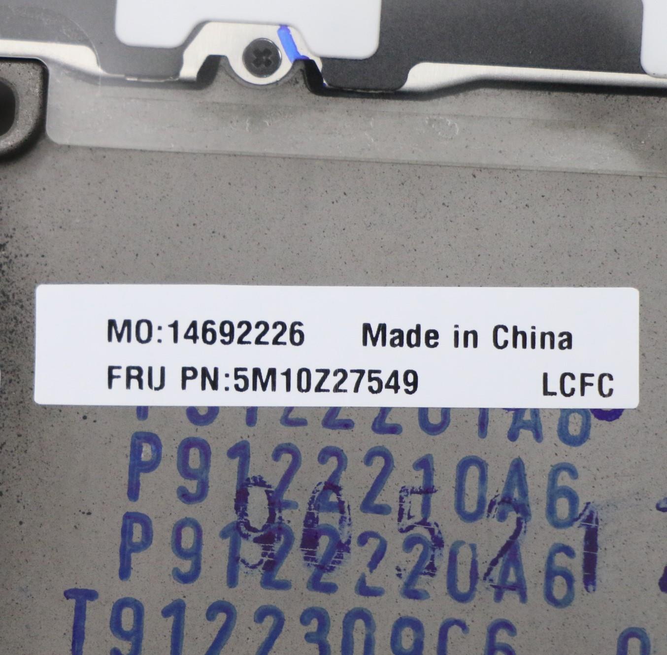 Lenovo C-Cover with Keyboard, Spanish LA, Deep Black, WWAN - 5M10Z27549