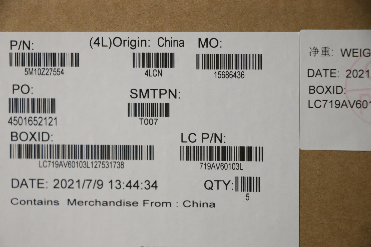Lenovo Mech_Asm Grp_Kbd_Bzl_Nordic_Ww - 5M10Z27554