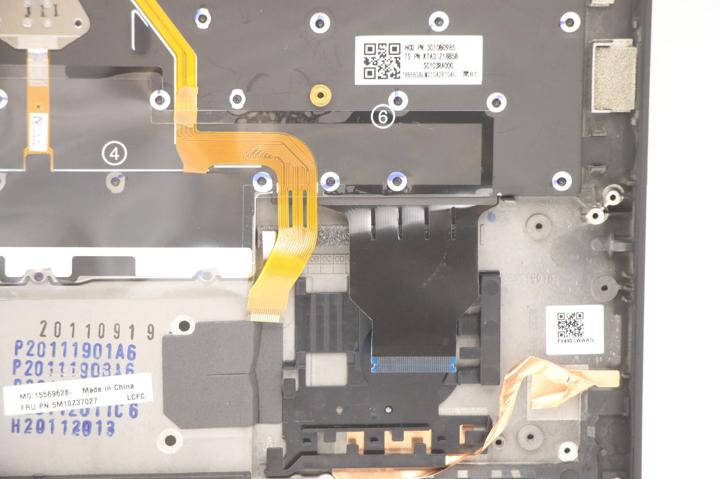 Lenovo Mech_Asm Grp_Kbd_Bzl_Russian_W - 5M10Z37027