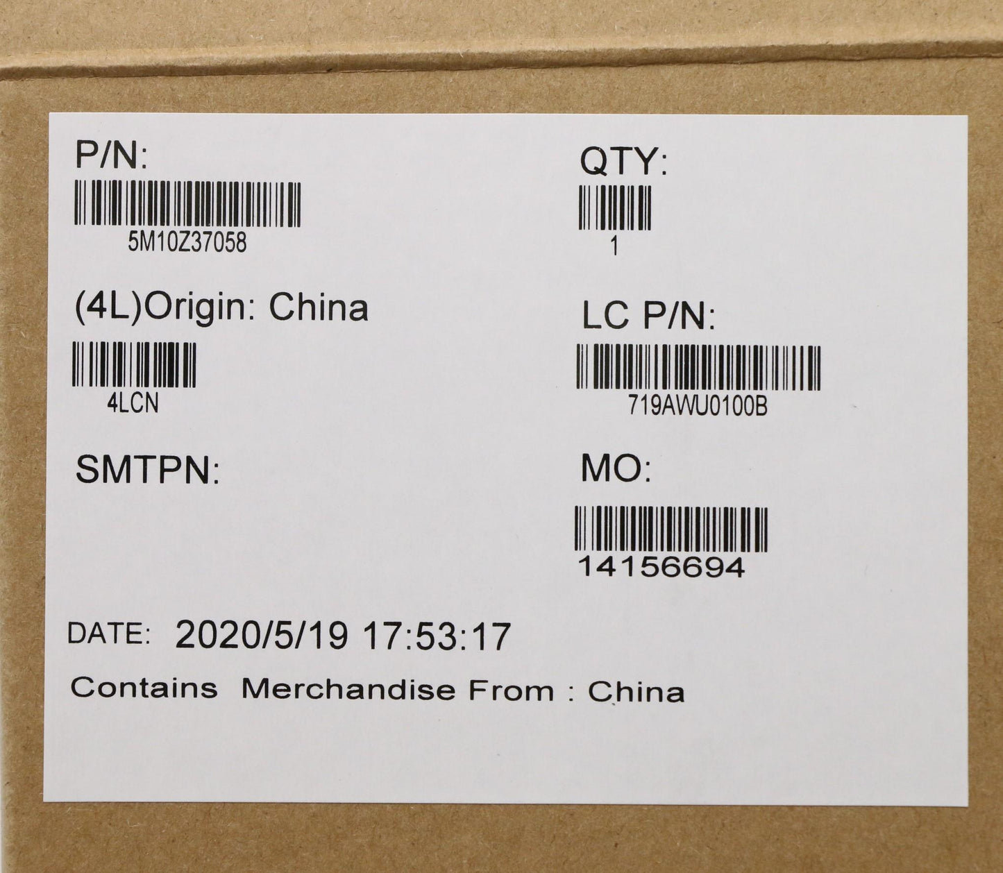 Lenovo WQHD LCD Module with Touch, IR, and RGB Cameras - 5M10Z37058