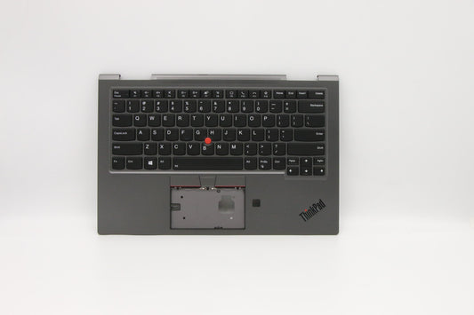 Lenovo C-Cover with USA English Keyboard, Iron Grey, Backlit, WWAN Compatible - 5M10Z37154