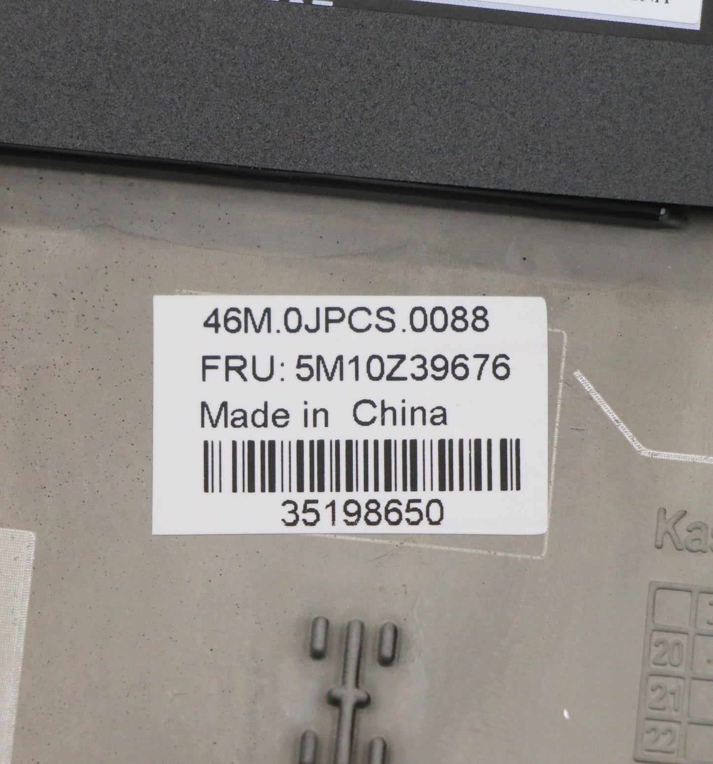 Lenovo Mech_Asm Ww C-Cvr+Bel Kb Asmsr - 5M10Z39676