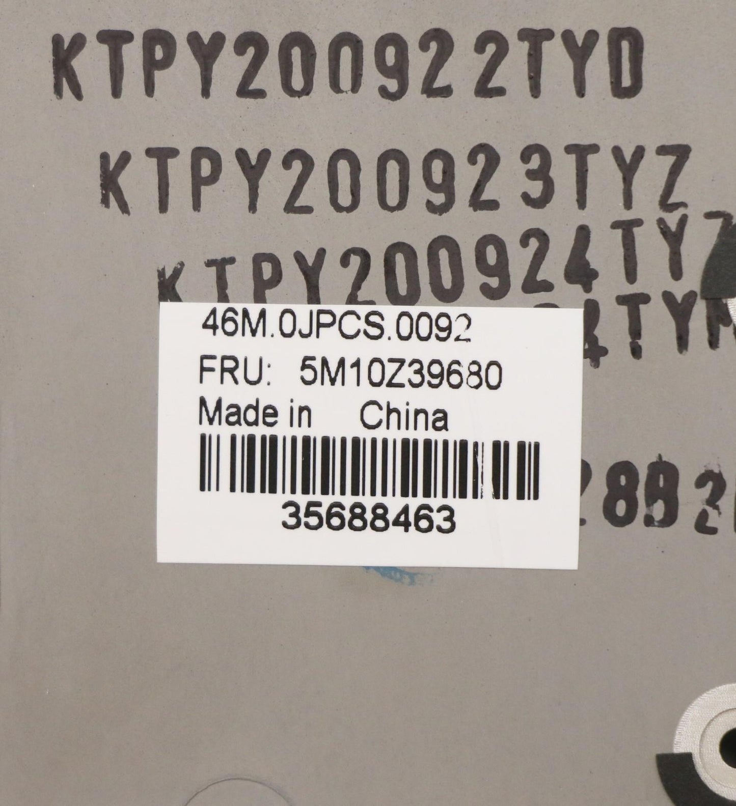 Lenovo Mech_Asm Ww C-Cvr+Bul Kb Asmsr - 5M10Z39680