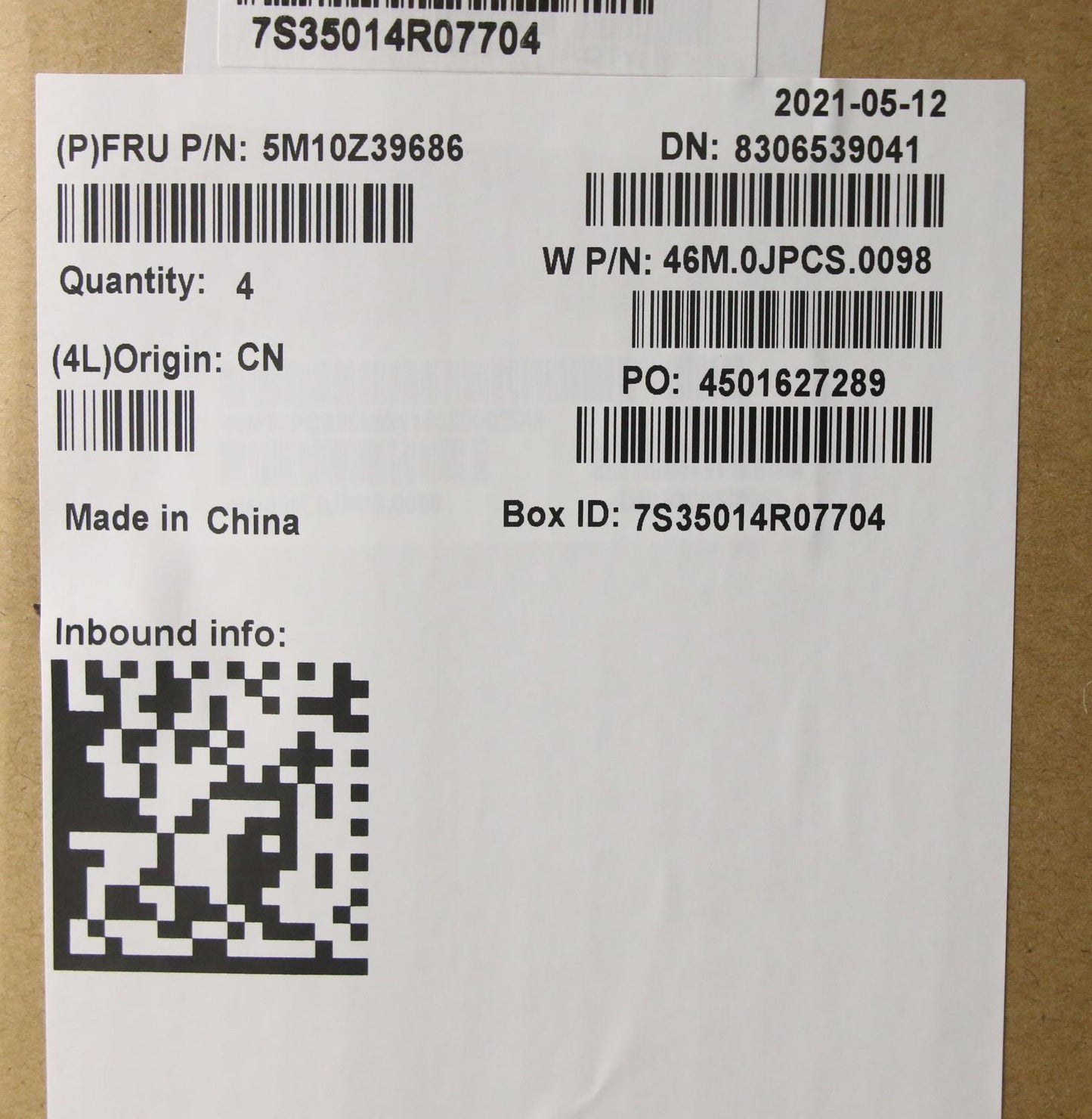 Lenovo Mech_Asm Ww C-Cvr+Den Kb Asmsr - 5M10Z39686