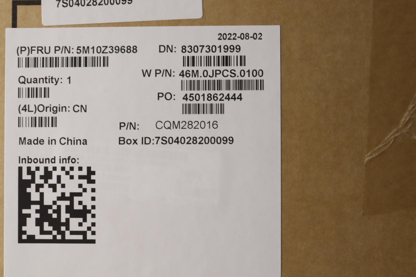 Lenovo Mech_Asm Ww C-Cvr+Eng Kb Asmsr - 5M10Z39688