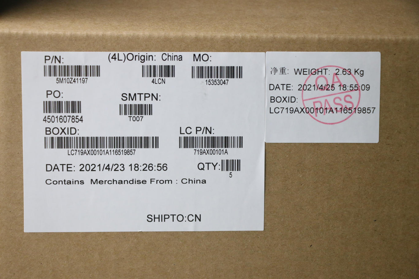 Lenovo Mech_Asm Ccov Kbd Kor Us(Snx)B - 5M10Z41197