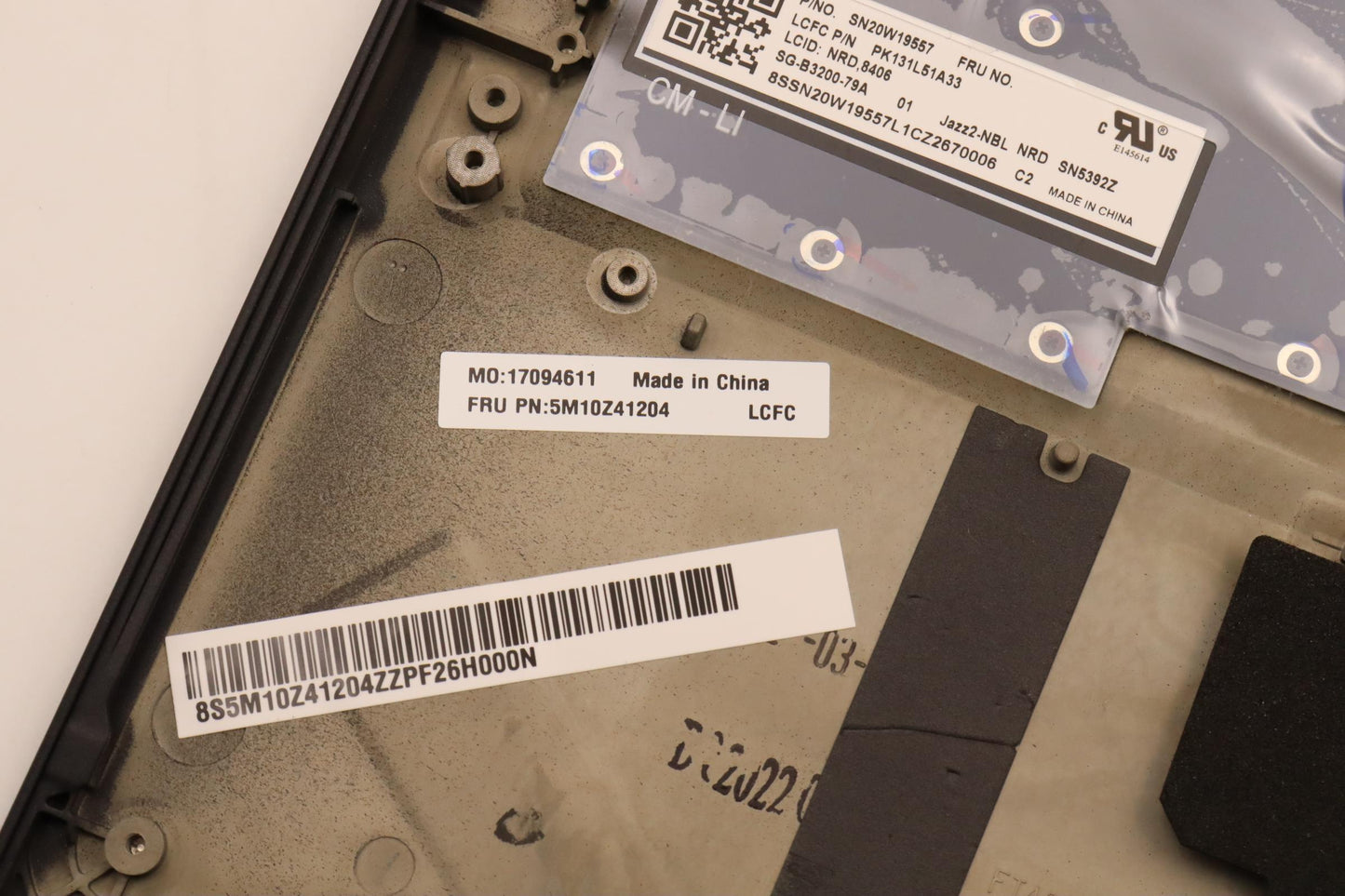 Lenovo Mech_Asm Ccov Kbd Nordic Uk(Lt - 5M10Z41204