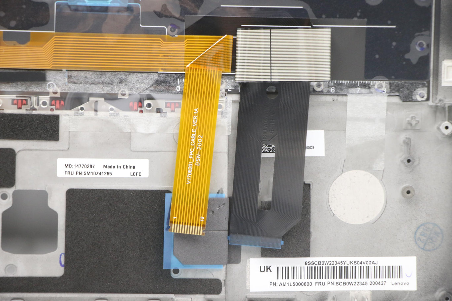 Lenovo Mech_Asm Ccov Bl Kbd Den Uk(Sn - 5M10Z41265