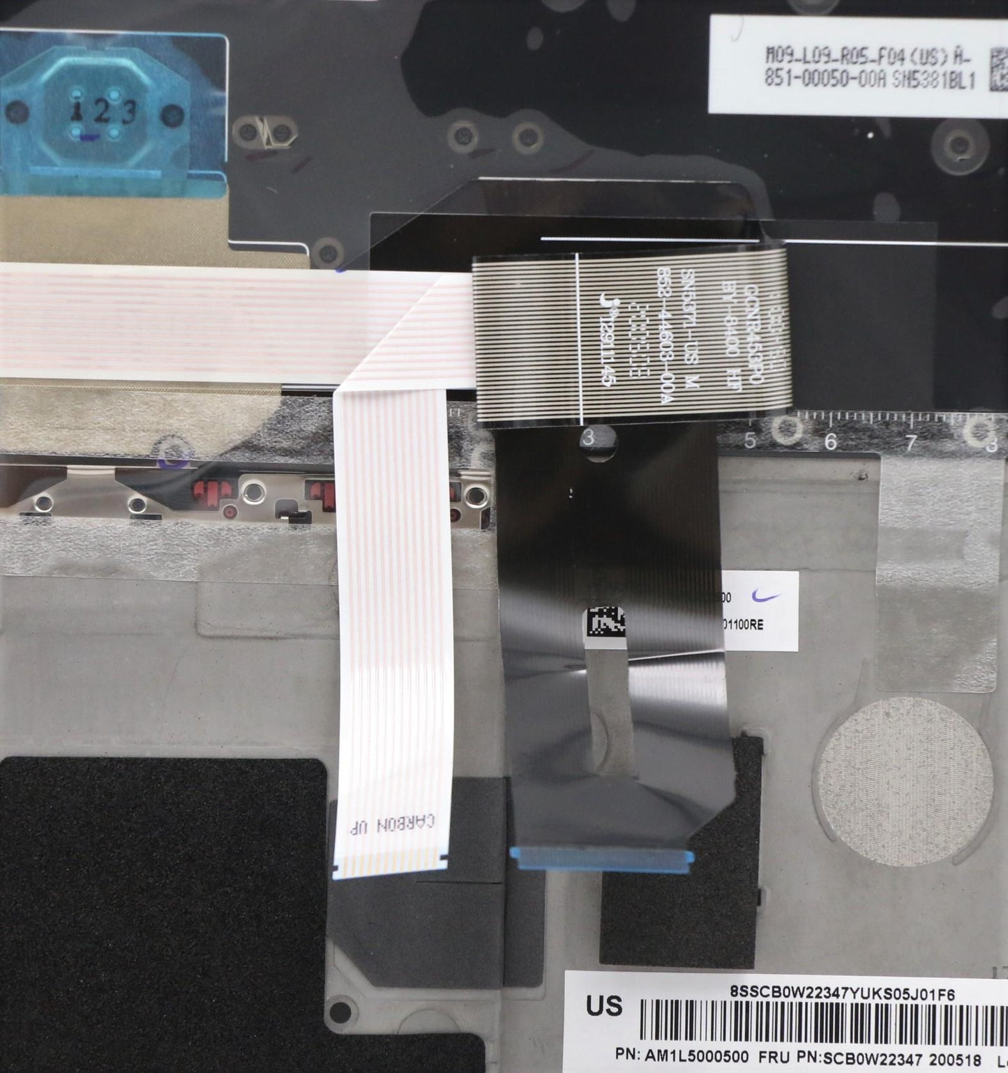 Lenovo C-Cover with Keyboard, USA English, Black, Backlight - 5M10Z41267