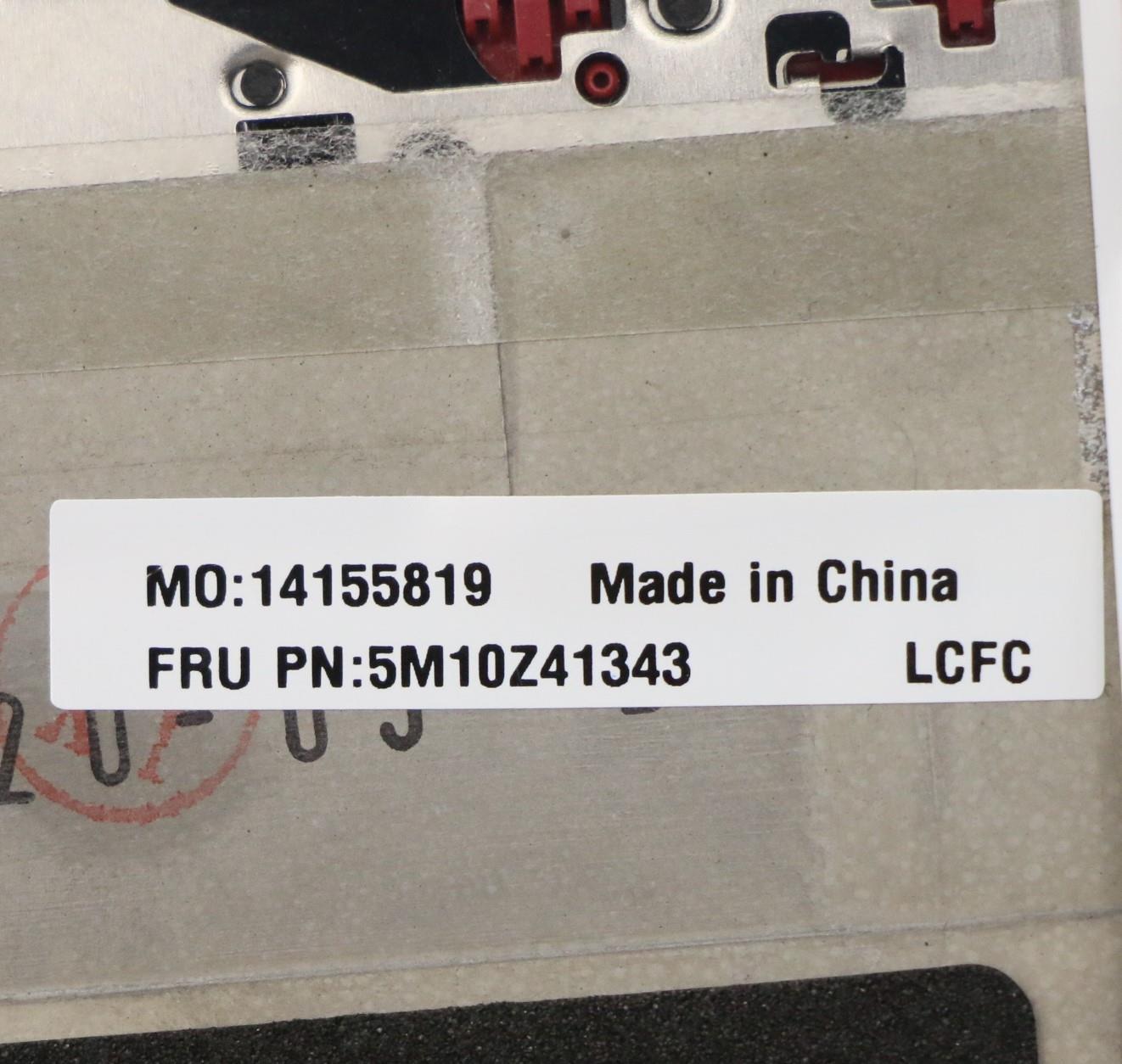 Lenovo Mech_Asm Ccov Bl Kbd Uke Uk(Lt - 5M10Z41343