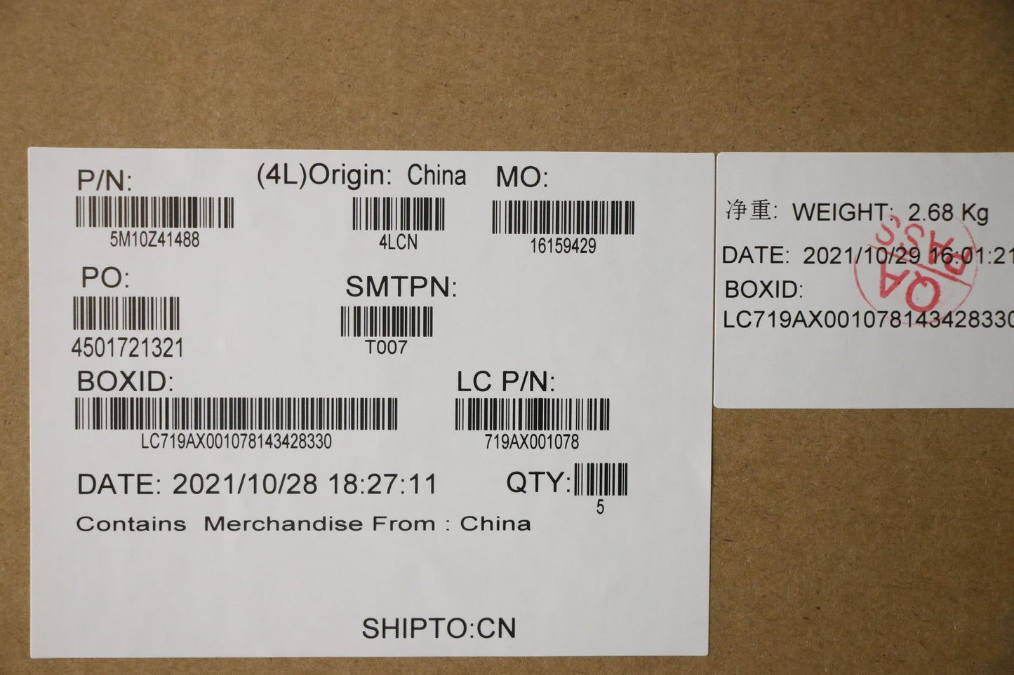 Lenovo Mech_Asm Ccov Blkb Fra Uk(Snx) - 5M10Z41488